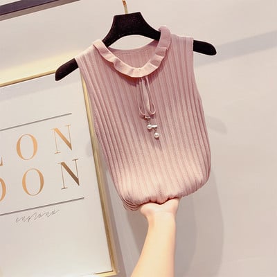 Női felső O-nyakkal, különböző színekben