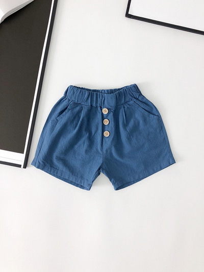 Детски къси панталони с копчета-за момчета и момичета