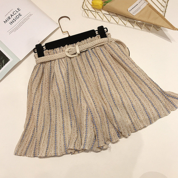 Fusta de dama moderna cu curea in doua culori