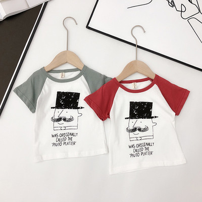 Детска ежедневна тениска в два цвята за момчета 