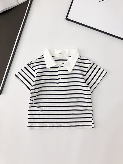 Gyermek csíkos póló két színben - fiúknak