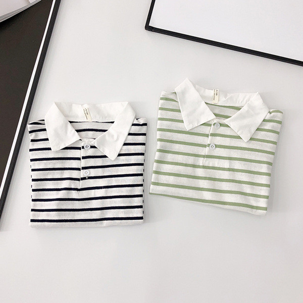Gyermek csíkos póló két színben - fiúknak