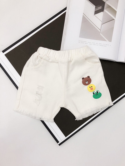 Gyermek rövidnadrág fiúknak két színben, rátéttel