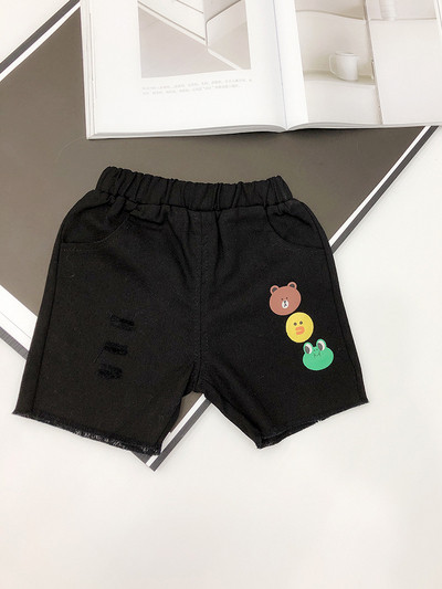 Gyermek rövidnadrág fiúknak két színben, rátéttel