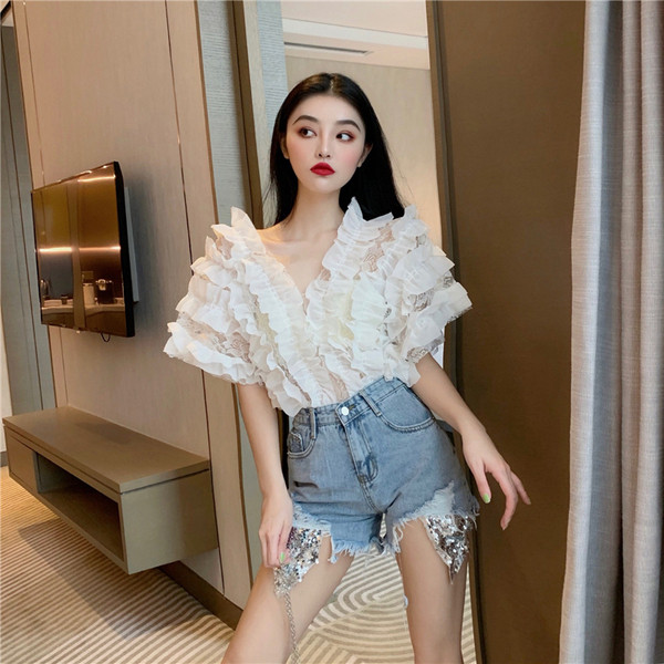 Bluză de damă modernă cu umerii goi în trei culori