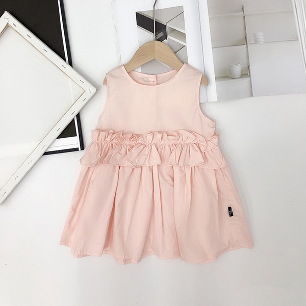 Modern gyerekruha kék és rózsaszín színben, O-nyakkal