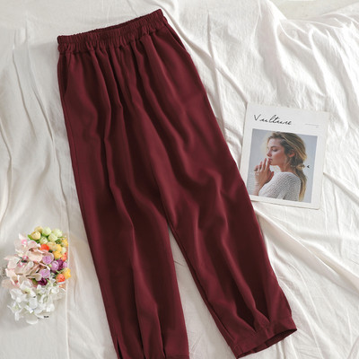 Stílusos női nadrág gumival több színben