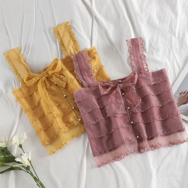 Stílusos női topp pandekával több színben