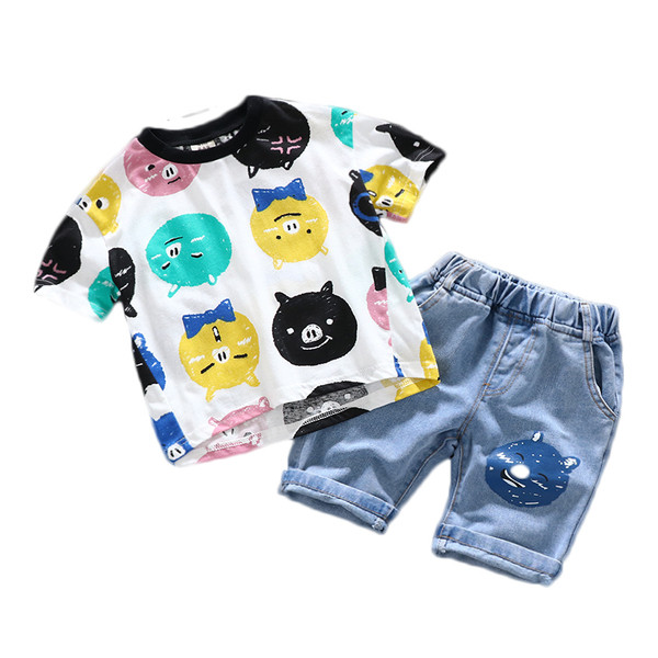 Gyerekkészlet fiúknak két részből - farmerből és pólóból