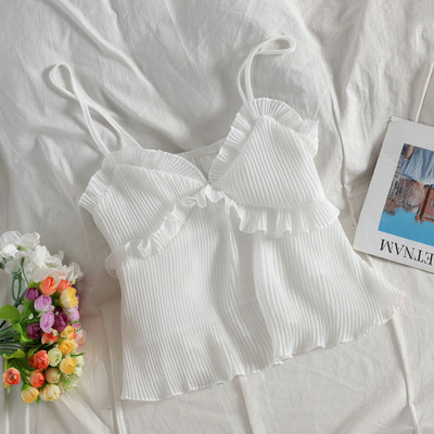 Maieu elegant de damă, cu bretele subțiri, în mai multe culori