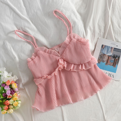 Maieu elegant de damă, cu bretele subțiri, în mai multe culori