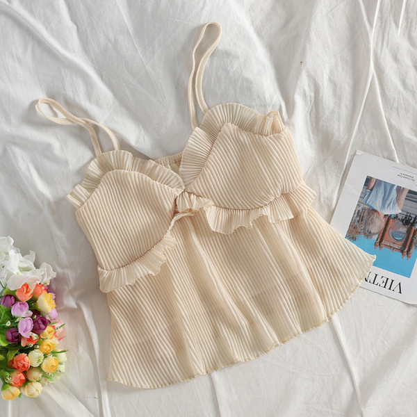 Maieu elegant de damă, cu bretele subțiri, în mai multe culori