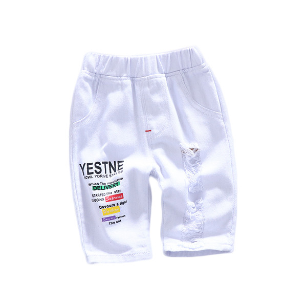 Pantaloni scurți pentru copii în două culori cu inscripții - pentru băieți