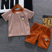 Modern gyerekkészlet fekete és barna színben fiúknak