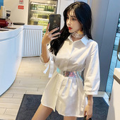 Jelenlegi női ing hosszú modell fehér színben