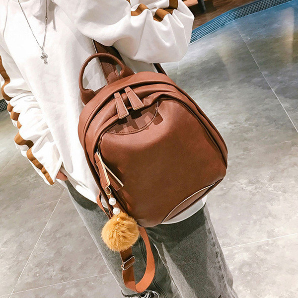 Női mindennapi hátizsák öko bőrből, két színben