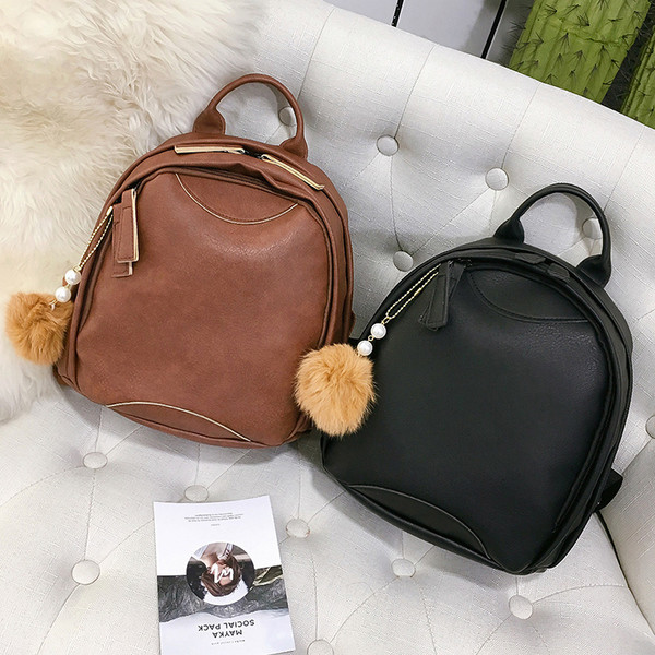 Női mindennapi hátizsák öko bőrből, két színben