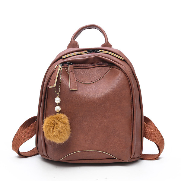 Női mindennapi hátizsák öko bőrből, két színben