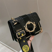 Geanta de dama moderna cu finisaj lucios in mai multe culori