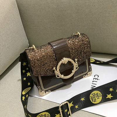 Geanta de dama moderna cu finisaj lucios in mai multe culori