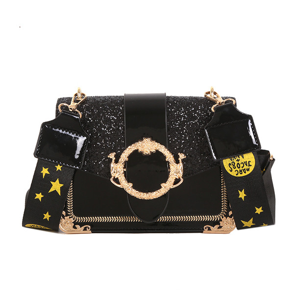 Geanta de dama moderna cu finisaj lucios in mai multe culori