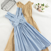 Rochie casual de dama cu decolteu O in patru culori