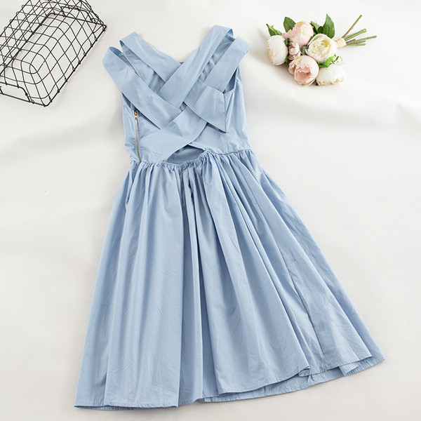 Rochie casual de dama cu decolteu O in patru culori