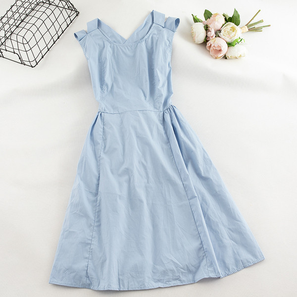 Rochie casual de dama cu decolteu O in patru culori