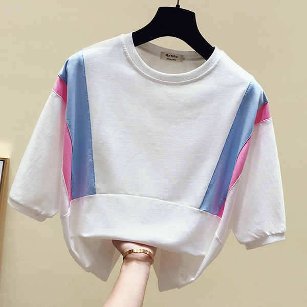 Kék és narancssárga két részből álló, napi női szett