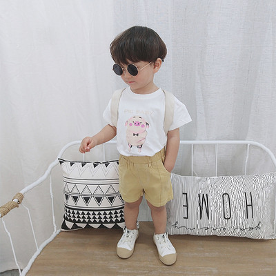 Gyermek modern póló két színben rátéttel - fiúknak