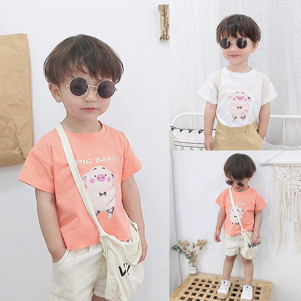 Gyermek modern póló két színben rátéttel - fiúknak