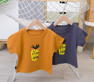 Gyermek póló fiúknak négy színben rátéttel