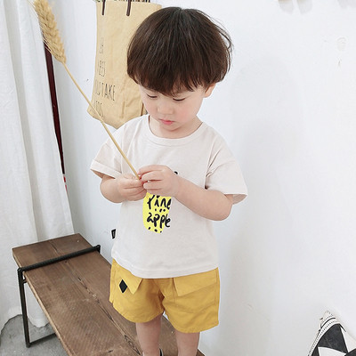 Gyermek póló fiúknak négy színben rátéttel