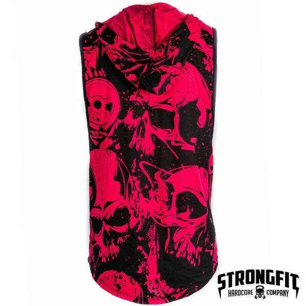 Színes férfi felső, kapucnival, két színben