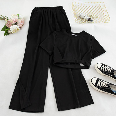 Két darab nadrágból és blúzból álló alkalmi női szett több színben