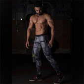 Férfi sport leggings több színben felirattal