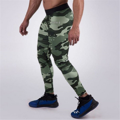 Férfi sport leggings több színben felirattal