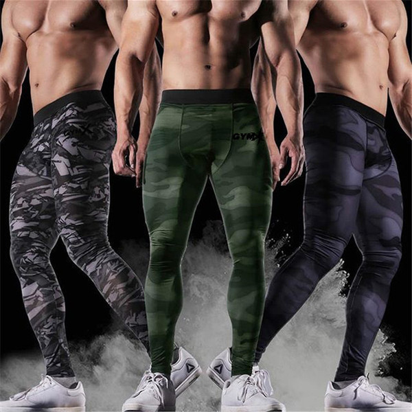 Férfi sport leggings több színben felirattal