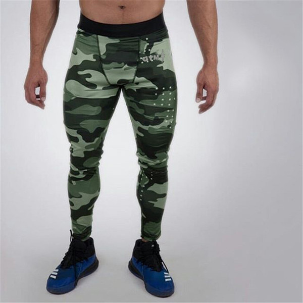 Férfi sport leggings több színben felirattal