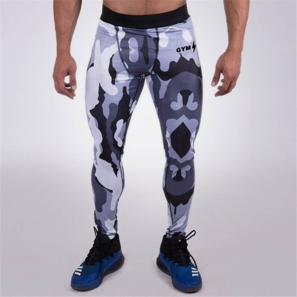 Férfi sport leggings több színben felirattal