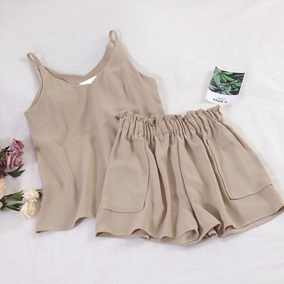 Napi női szett két részből álló felső + rövidnadrág több színben