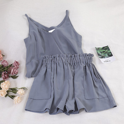 Napi női szett két részből álló felső + rövidnadrág több színben