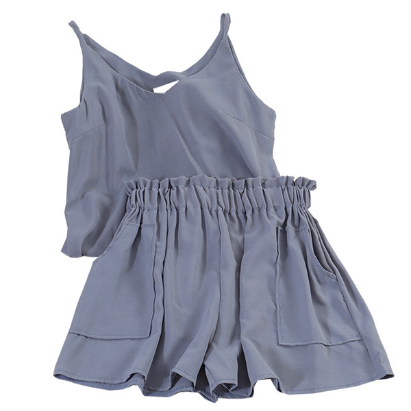 Napi női szett két részből álló felső + rövidnadrág több színben