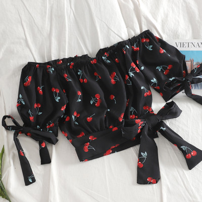 Modern női felső több színben elemes nyakkendővel