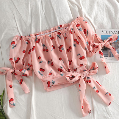 Modern női felső több színben elemes nyakkendővel