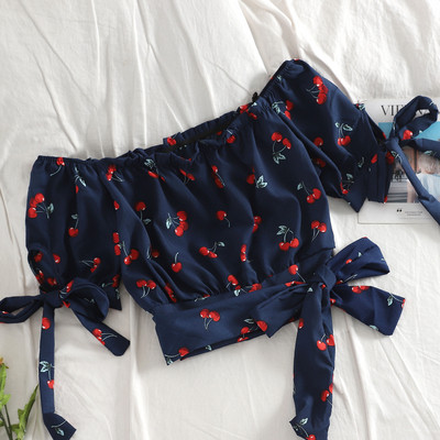 Modern női felső több színben elemes nyakkendővel