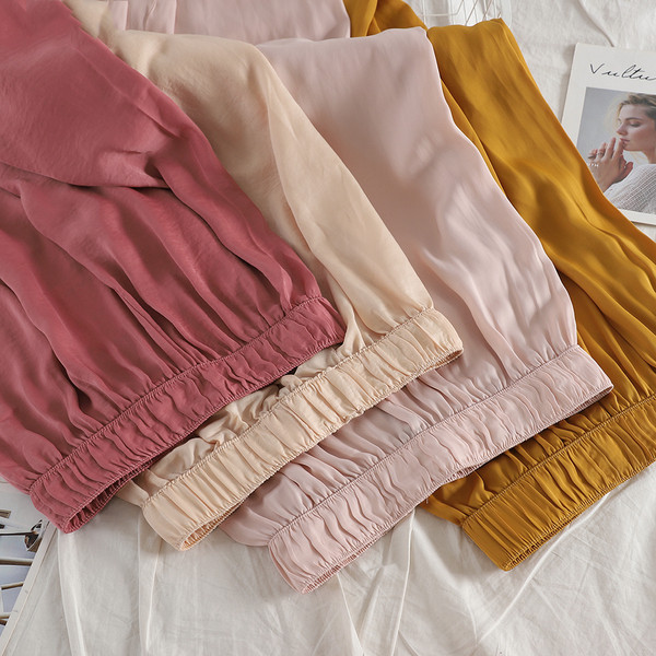 Női nyári nadrág gumírozással több színben