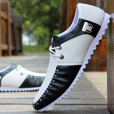 Öko bőrből készült modern férfi cipő több színben