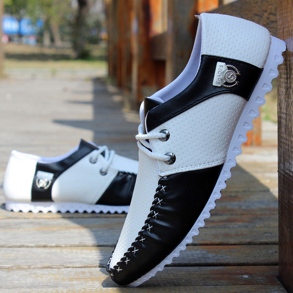 Öko bőrből készült modern férfi cipő több színben