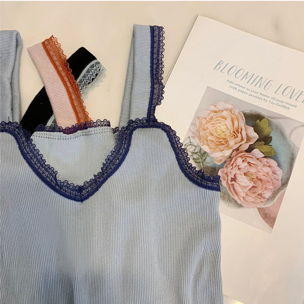 Kétrészes női nyári pizsama kék, fekete és rózsaszín színben